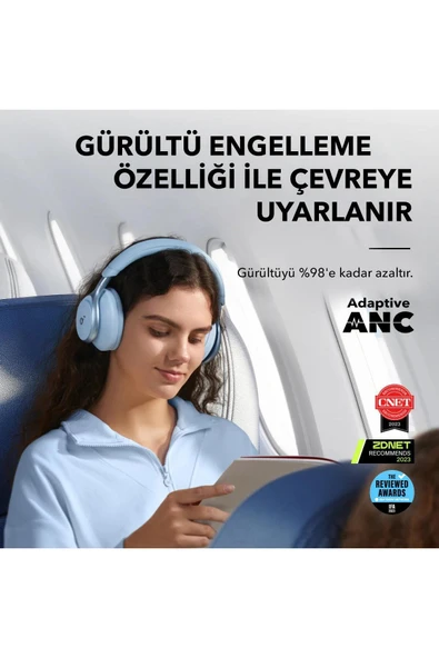 Anker Soundcore Space One Kulaklık - Pembe-A3035 - Resim 3