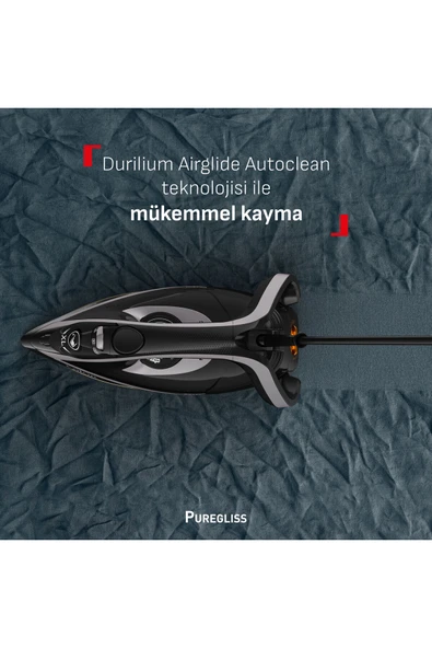 TEFAL FV8062 Puregliss Kırışıklık Giderici 3000 Watt Buharlı Ütü - Resim 6