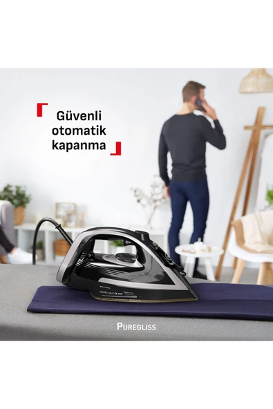 TEFAL FV8062 Puregliss Kırışıklık Giderici 3000 Watt Buharlı Ütü - Resim 5