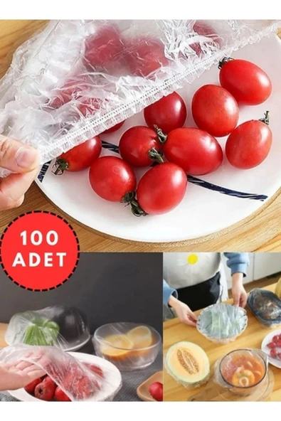 EG75 100 Adet Pratik Tazeliği Koruyan Tencere ve Tabak Bonesi | Çok Amaçlı Kapak Gıda Bonesi ürün görseli 1