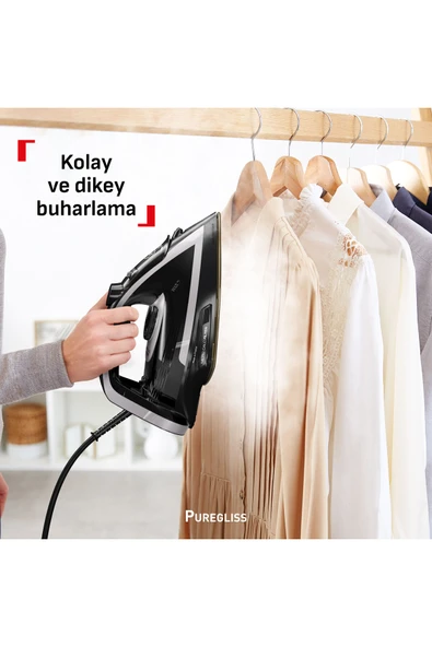 TEFAL FV8062 Puregliss Kırışıklık Giderici 3000 Watt Buharlı Ütü - Resim 4