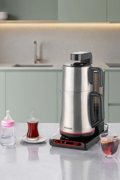 HOMEND Teabot 1786H Konuşan Otomatik Çay Makinesi Siyah ürün görseli 1