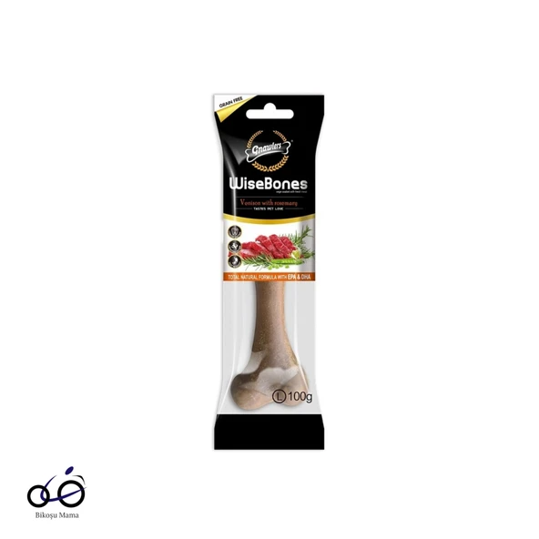 Gnawlers Wisebones Geyik Etli Köpek Ödül Kemiği 100gr [L] ürün görseli 1