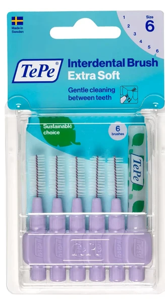 Tepe Arayüz Fırçası Blıster Ekstra Soft 1.1 mm 6'lı ürün görseli 1