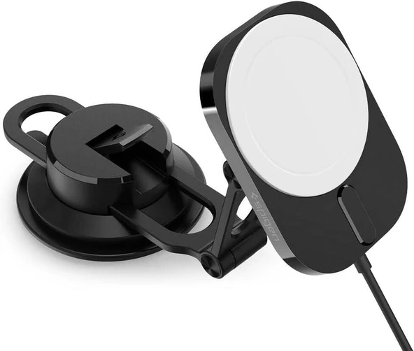 Spigen MagFit Dashboard Araç içi Telefon Tutucu + Manyetik Kablosuz Şarj Cihazı iPhone için MagSafe özellikli OneTap Pro 3 ITM35W - ACP03695 Outlet ürün görseli 1
