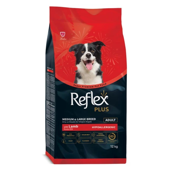 Reflex Plus Kuzu Etli Orta ve Büyük Irk Yetişkin Köpek Maması 12 Kg ürün görseli 1