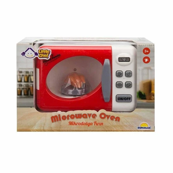 Little Chef Işıklı Mikrodalga Fırın Oyun Seti S00002731 ürün görseli 1