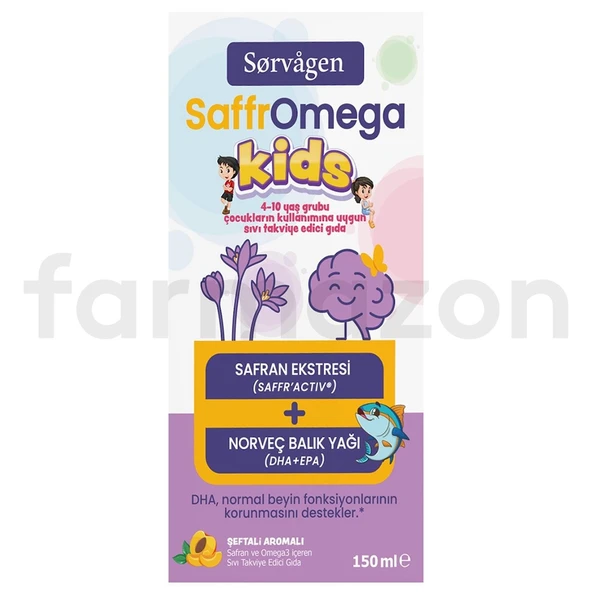 Sorvagen SaffrOmega Kids Safran ve Omega3 150 ml ürün görseli 1