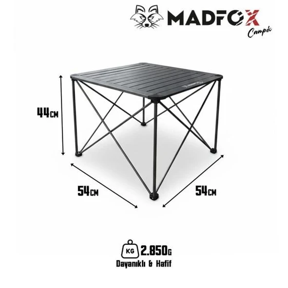Madfox Campix Katlanır Kamp Masası Küçük - Resim 5