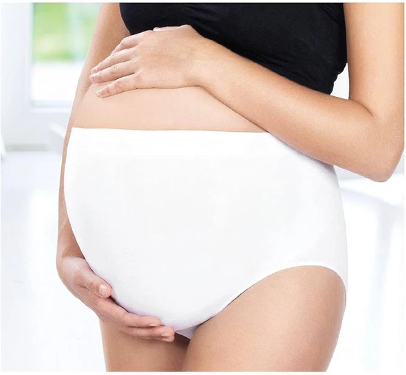 Sema Baby Beli Dantelli Hamile Külodu Beyaz Medium ürün görseli 1