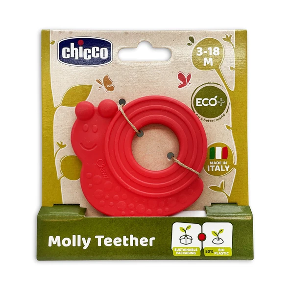 Chicco Molly Diş Kaşıyıcı 3-18 Ay - Kırmızı ürün görseli 1