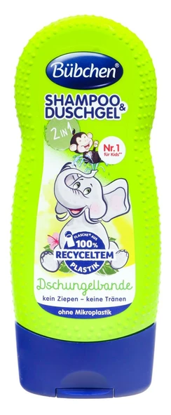 Bübchen Çocuk Şampuan&Duş Jeli 2 in 1 Dschungelbande 230 ml ürün görseli 1