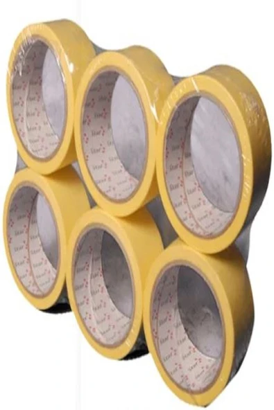 ALPERYAPI 6 Lı 48mm Kağıt Bant Maskeleme Bandı ürün görseli 1