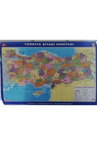 Artı Türkiye 50*70 Siyasi Ve Fiziki Harita ürün görseli 1