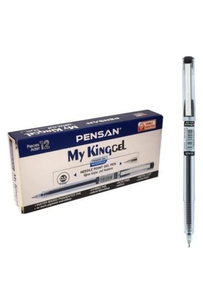 Pensan Tükenmez Kalem My-king Jel 12 Adet 0.5 Mm Siyah 6405 ürün görseli 1