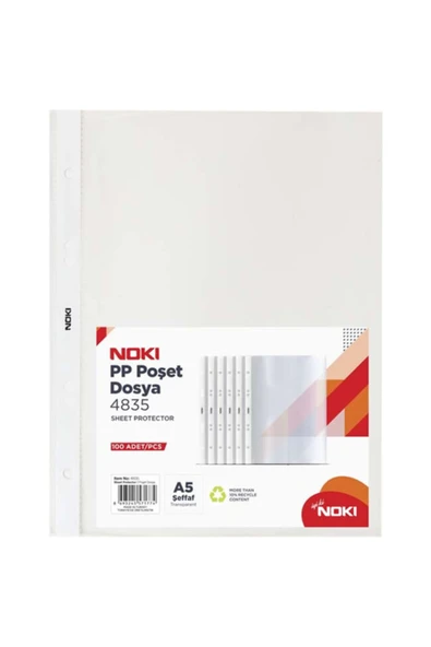 Noki Poşet Dosya - A5 100'lü Paket ürün görseli 1