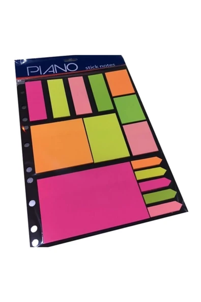 Piano Pıano Stick Notes Yapışkanlı Notluk Takımı (BÜYÜK) Index ürün görseli 1
