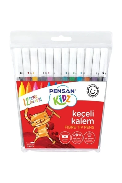 Pensan 12 Renk Keçeli Kalem ürün görseli 1