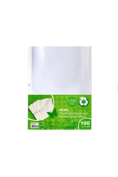 Noki Poşet Dosya Eco A4 100 lü 1 Paket ürün görseli 1