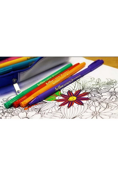 artline Supreme Coloring Keçe Uçlu Kalem 0,6mm Mavi ürün görseli 1