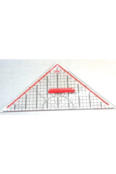 TML mizy Cetveli 32 Cm - 3 Kenarlı Geometry Triangle Ruler - Resim 2