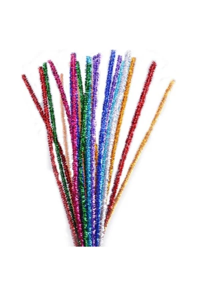 Puti Metalik Renkli Şönil 50 Cm 25 Adet ürün görseli 1