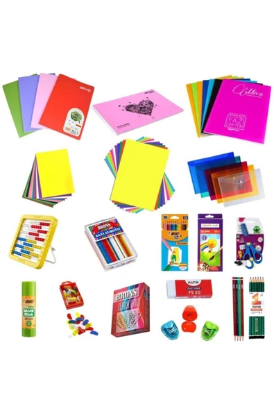 Faber Castell Ilkokul-anaokulu Başlangıç Kırtasiye Seti 18 Çeşit 44 Parça K.s ürün görseli 1