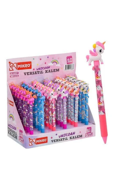Mikro Mürekkeps Unicorn Figürlü Versatil Uçlu Kalem ürün görseli 1