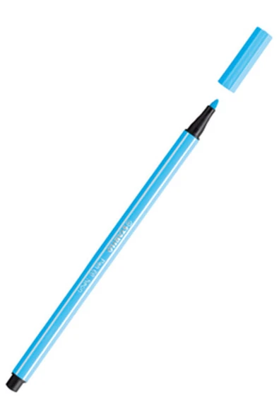 Stabilo Pen 68 Fineliner Floresan Mavi Kalem ürün görseli 1