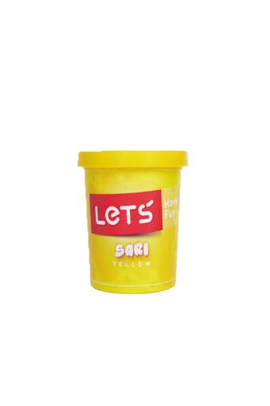 Lets Oyun Hamuru Tek Renk 150 gr Sarı L8340-1(1 Paket 24 Adet ürün görseli 1