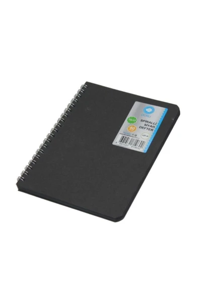 DORU Siyah Eskiz Defteri 12x17 Cm 40 Yaprak 120 gram Dikişli Siyah Defter Ivory Sketchbook Side ürün görseli 1