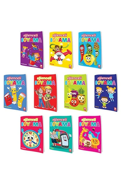 Ema Çocuk Eğlenceli Boyama Seti - 10 Kitap Takım / Kolektif / / 9786058376618 ürün görseli 1