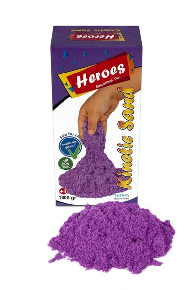 Agem Elit Star Global Mor Renkli Kinetik Kum 1 Kg ürün görseli 1