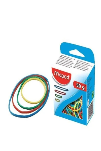 MAPED OFİS VE KIRTASİYE maped 50 gr paket lastiği + maped 32 mm 4'lü clips 2'li set ürün görseli 1