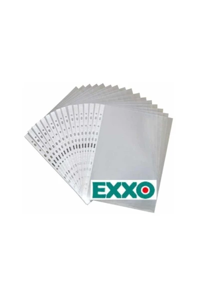 Faber Castell Exxo Plastik A4 Delikli Poşet Dosya 100lü Paket ürün görseli 1