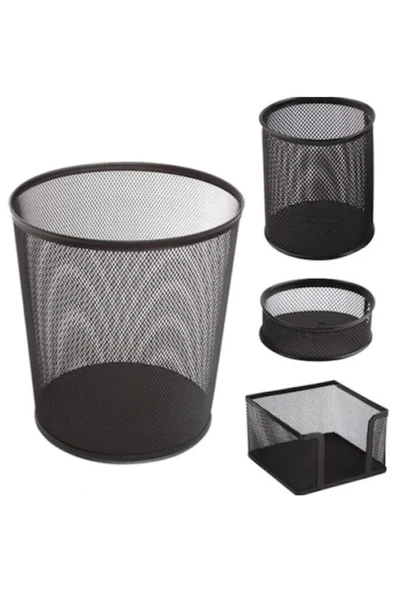 Globox Metal Ofis Seti 4'lü Çöp Kutulu Glb001 Fx ürün görseli 1
