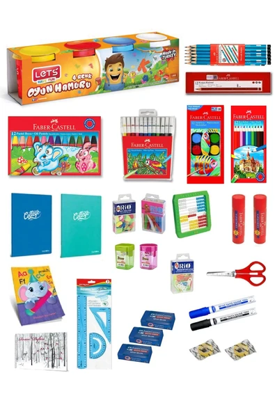 Faber Castell 1. Sınıf Kırtasiye Seti 28 Parça Başlangıç Full Tam Set Krtset3 ürün görseli 1