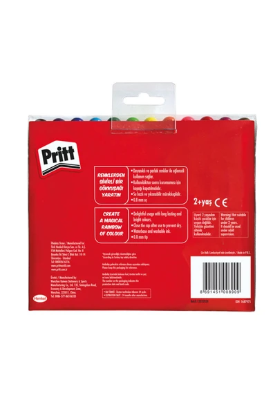 Pritt 12 Renk Jumbo Keçeli Kalem - Resim 2