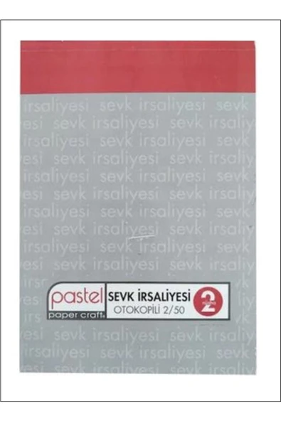 Pastel Sevk Irsaliyesi (14x20 Cm Ölçülerinde A5) Otokopili 2/50 2 Nüsha (1 Asıl 1 Suret) 24 Adet ürün görseli 1