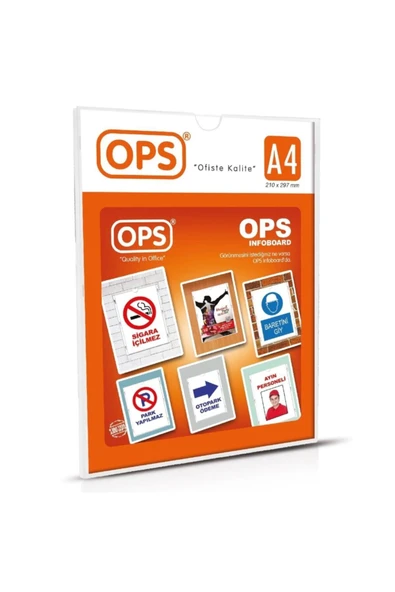 Ops Dp 070 A4 Duvar Tipi Afiş Taşıyıcı ürün görseli 1