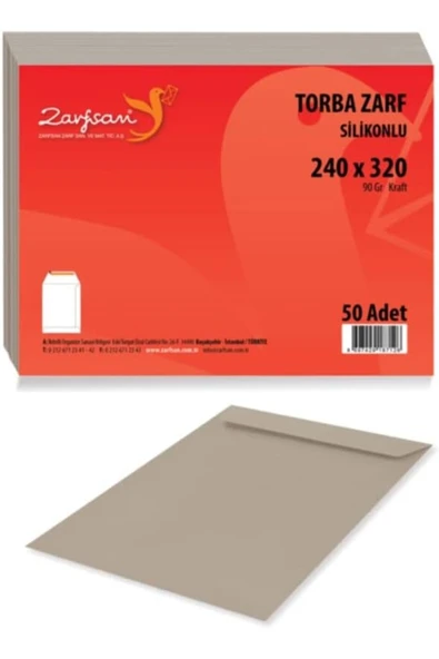 salesalbutik Torba Zarf 24x32 90 gr Imitasyon Kraft 50 Adet ürün görseli 1