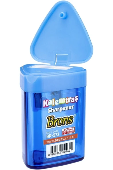 Brons Br-572 Üçgen Hazneli Kalemtraş Karışık Renk (1 ADET) ürün görseli 1