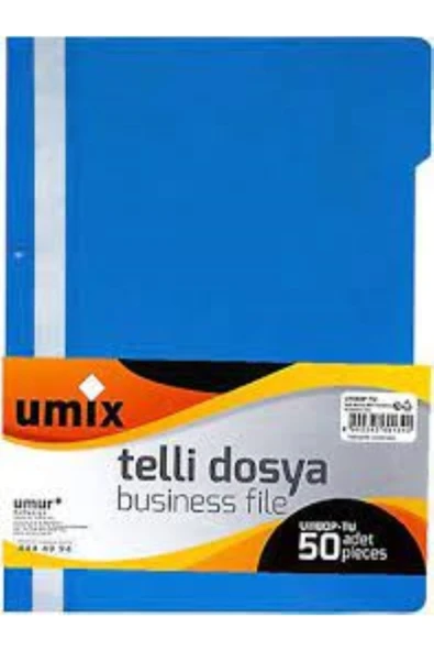 Umix UMİX TELLİ DOSYA 50'Lİ MAVİ ürün görseli 1