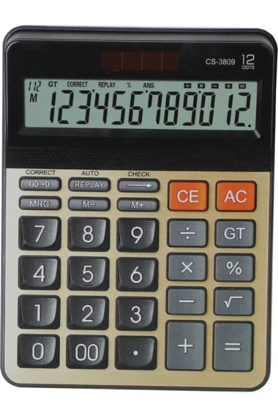 Andofis Hesap Makinesi Işlem Kontrollü 12 Haneli Masa Üstü Cs-3809 ürün görseli 1