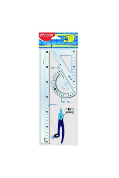 Maped Start 30cm Pergelli Maxi Çizim Seti 4 Lü 3154148992189 ürün görseli 1