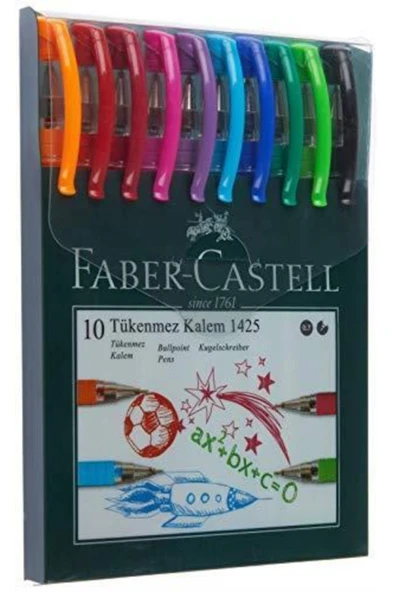 Faber Castell Tükenmez Kalem 10 Adet 0.7mm ürün görseli 1