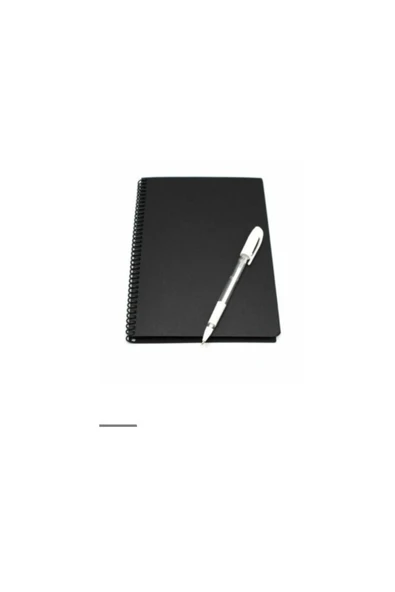 Gürpaş 40 Sayfa 17x24 Cm Siyah Defter Ve Beyaz Kalem ürün görseli 1