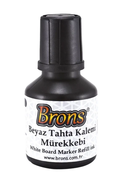 Brons Br-350 Tahta Kalem Mürekkebi 30 Cc Siyah (12 Lİ KUTU) tkm ürün görseli 1