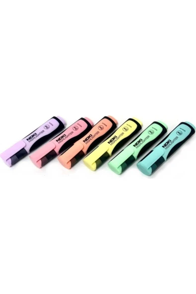 Noki 9000 Highlighter Pastel Fosforlu Kalem Seti ürün görseli 1