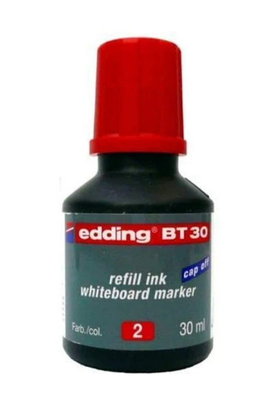 Edding Kırmızı Tahta Kalem Mürekkebi 30ml E-bt30 ürün görseli 1